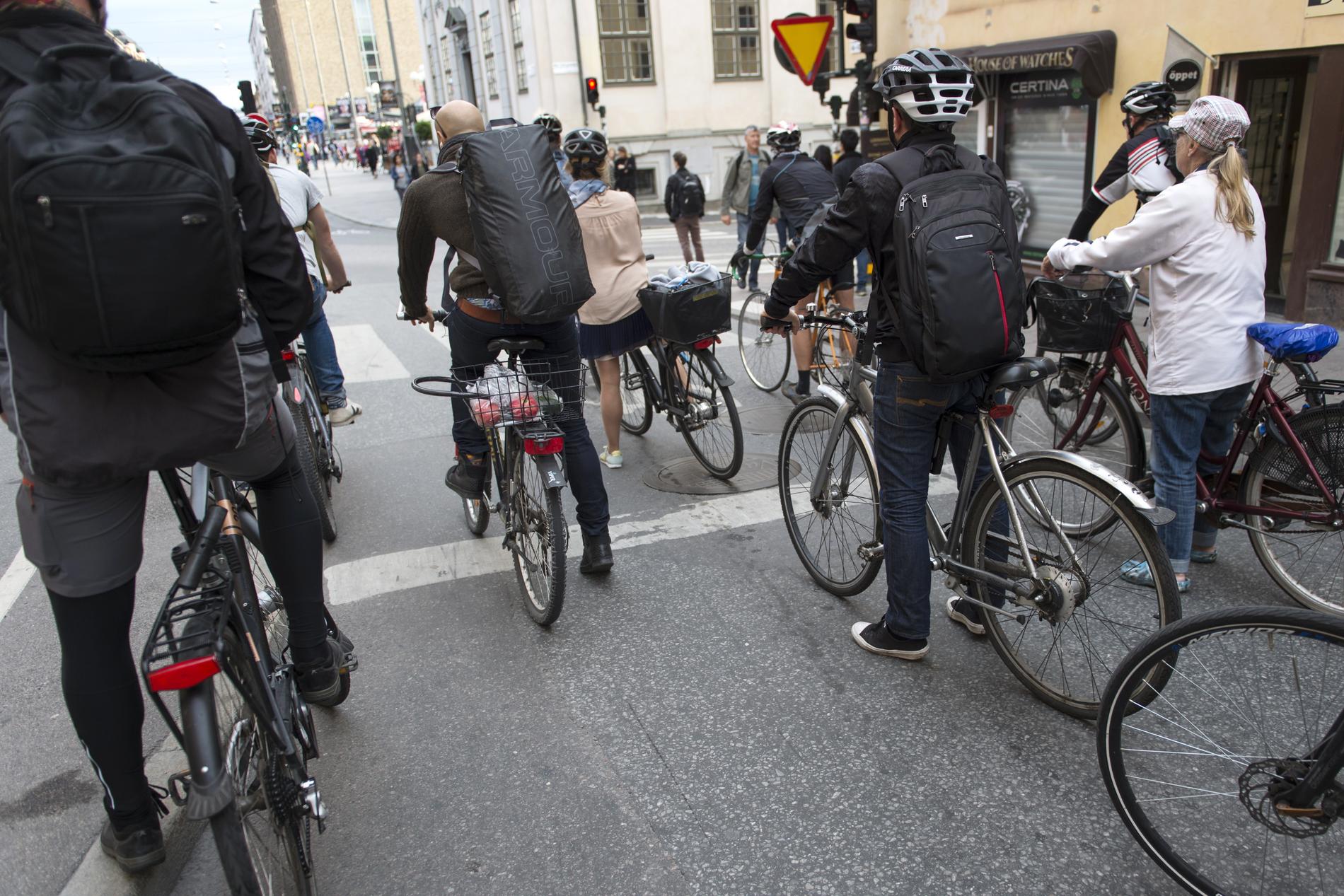 Cyklister på Götgagan. Arkivbild.
