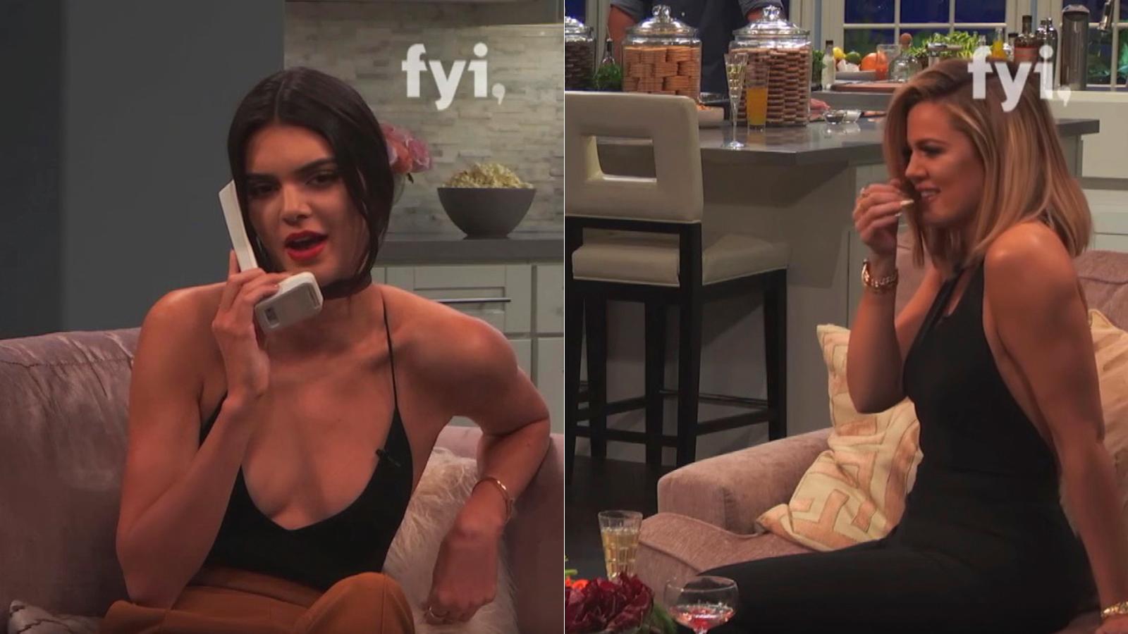 I premiäravsnittet ringde Kendall Jenner upp systern Kim, för att berätta att hon är gravid.