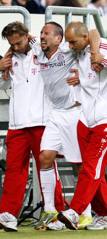 Ribery hade ont.