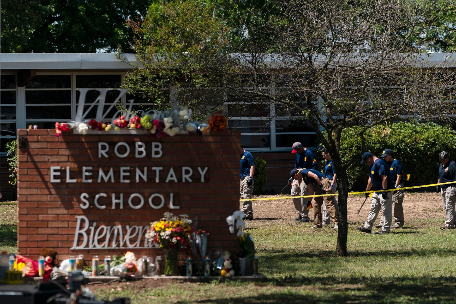 Skolmassakern inträffade på Robb Elementary School in Uvalde, Texas.