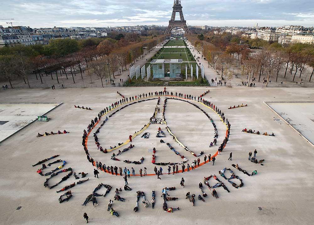Från klimattoppmötet i Paris 2015.