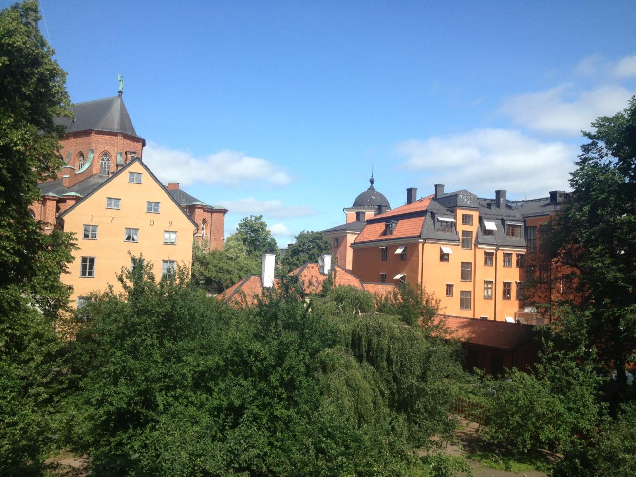 Utsikt från ULs kontor i centrala Uppsala. Har en sådan tur att få ha mitt arbete som tar mig till så många delar av Uppsala så man får njuta allt som är så vackert i denna min hemstad