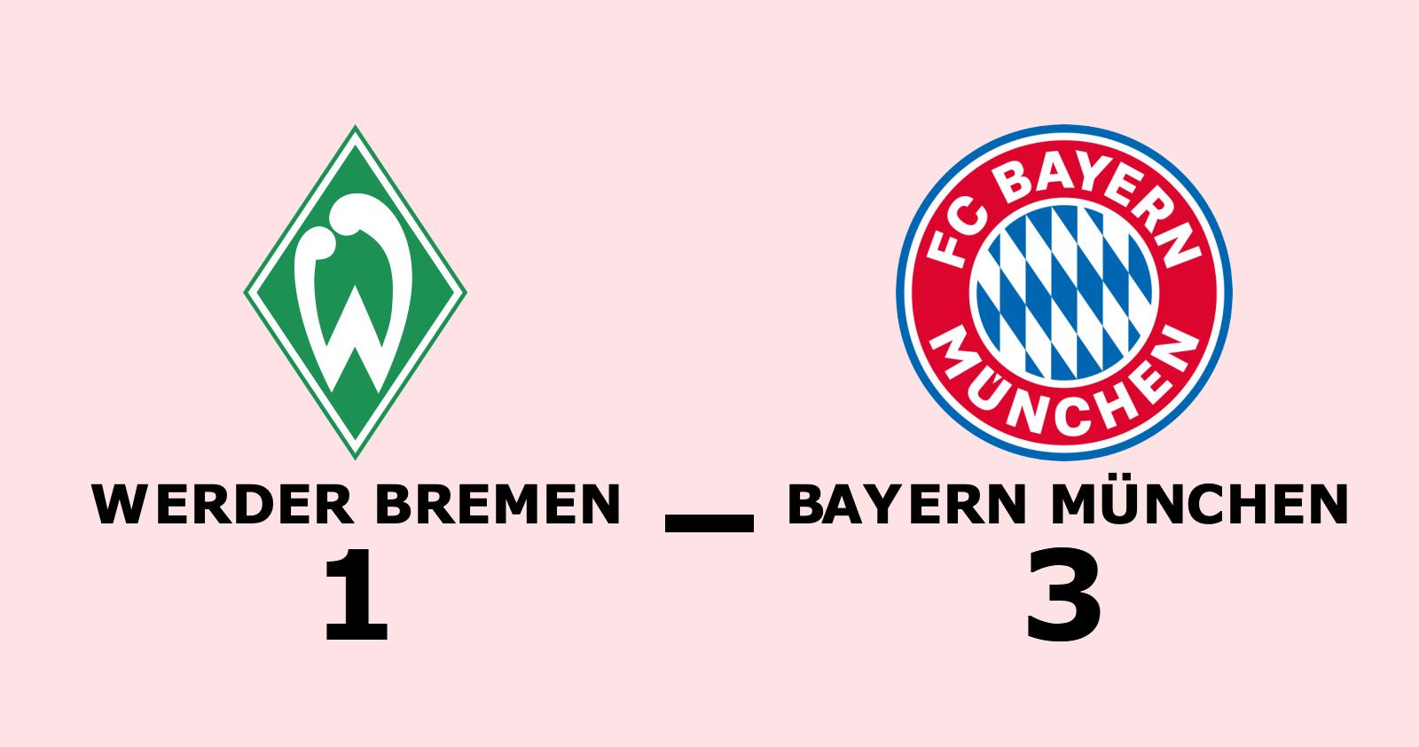 Bayern München utökar serieledningen efter ny seger