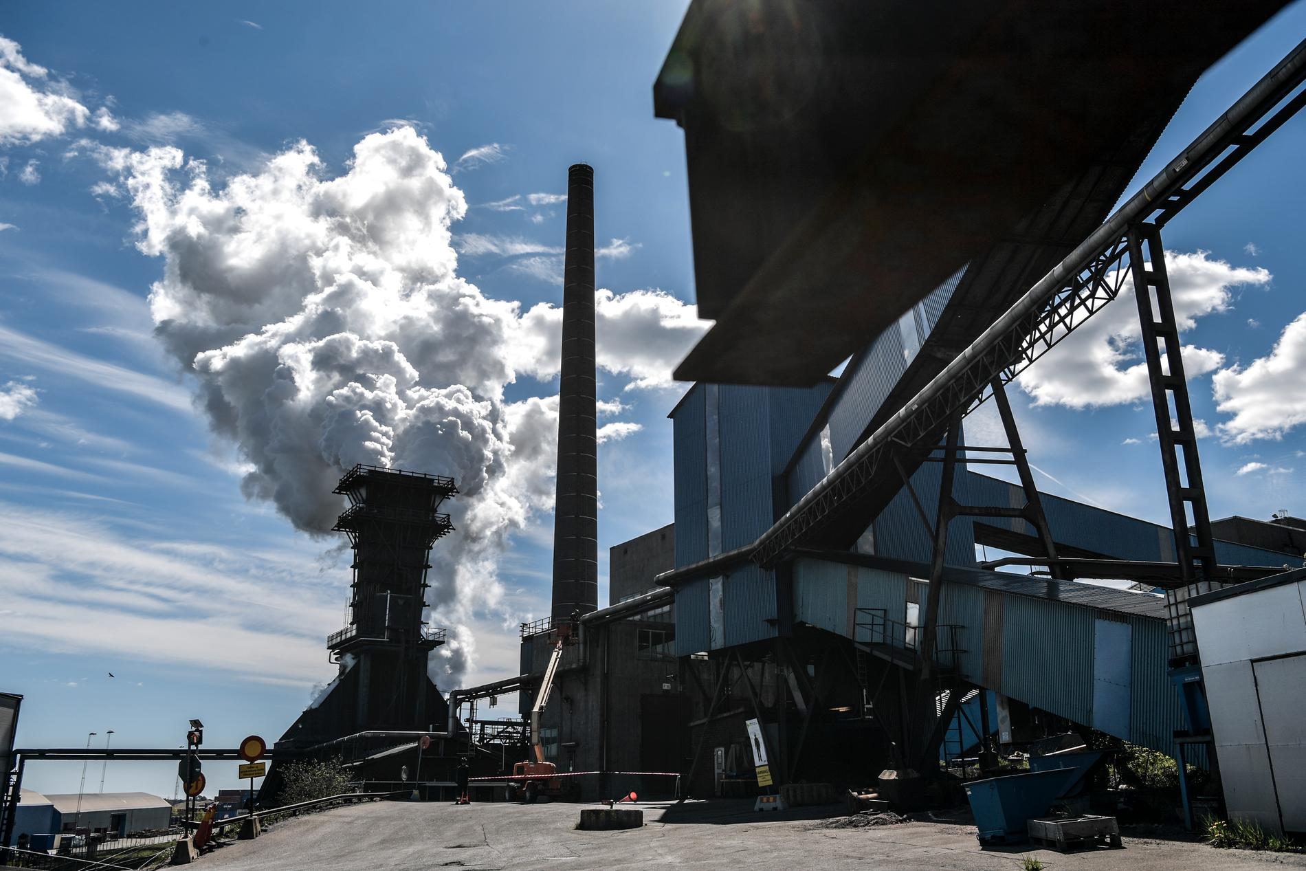SSAB i Oxelösund släpper ut stora mängder koldioxid varje år.