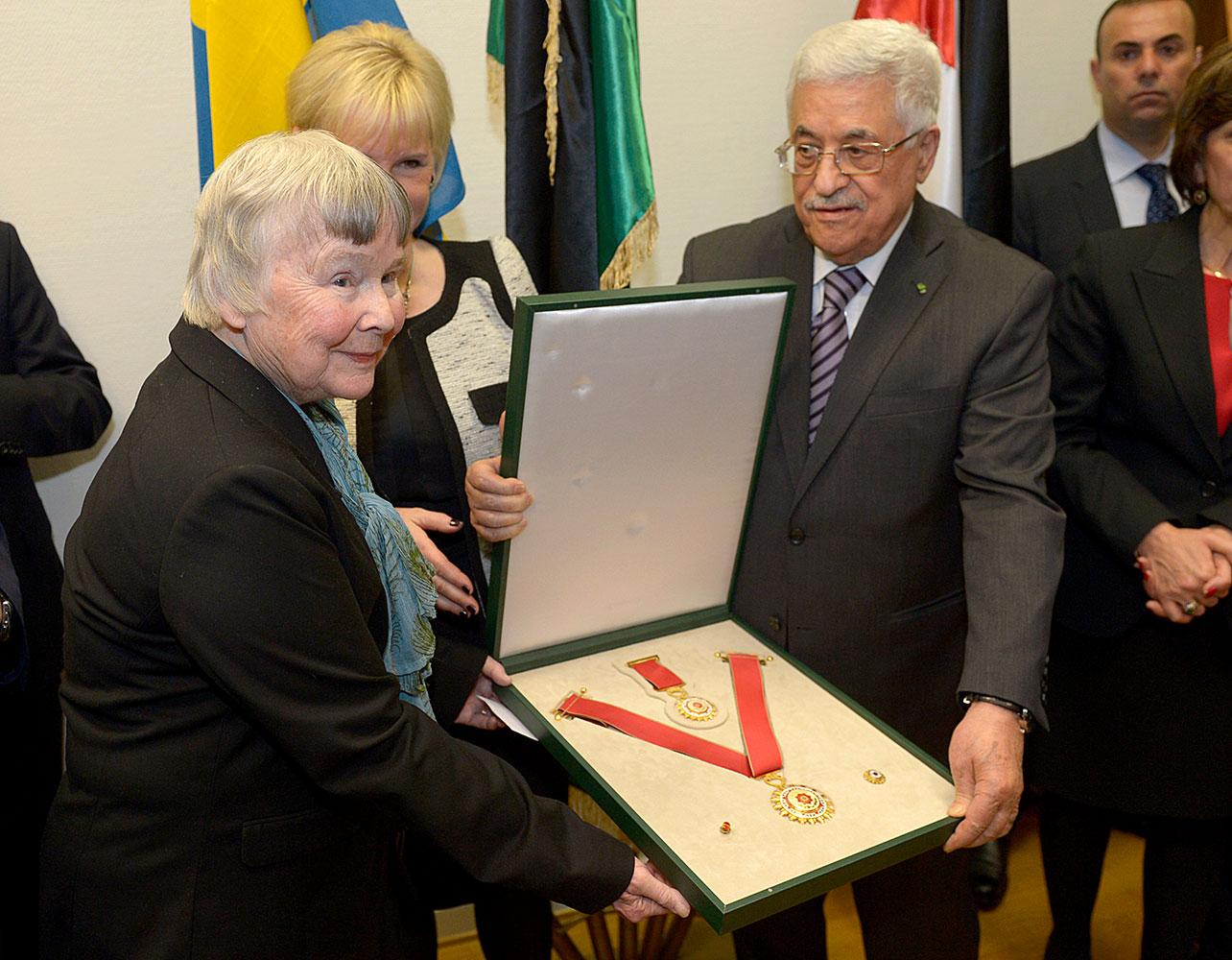 Abbas med Lisbet Palme.