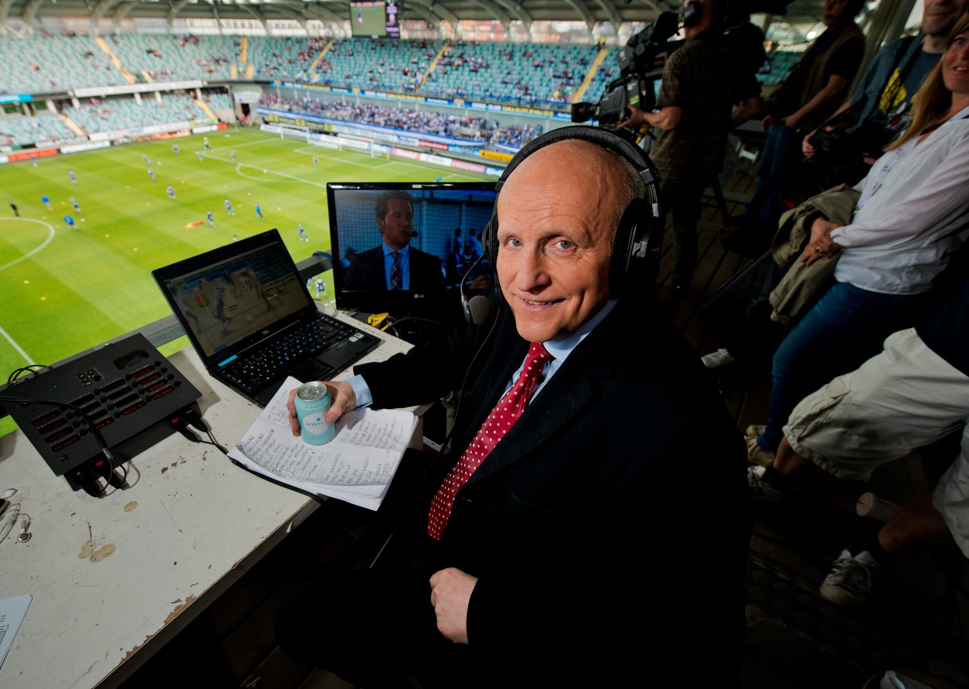 Under mer än 40 år var Arne Hegerfors en av de mest kända sportkommentatorerna i TV. 
