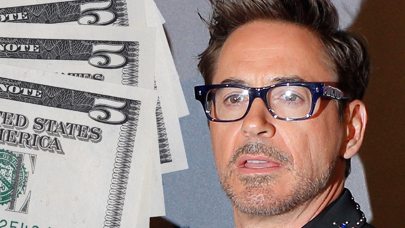 Robert Downey Jr får en handfull dollar för nya jobbet.