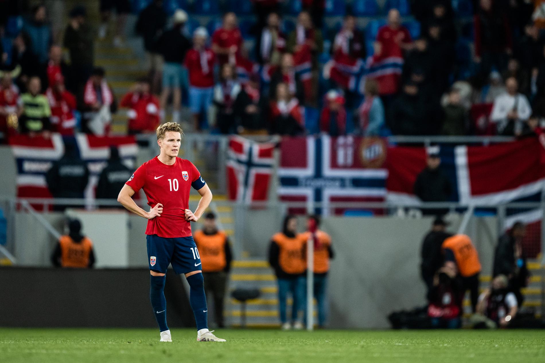Norge fick bara 1–1 mot Georgien. Martin Ödegaard stod för en jättemiss i kvalmötet.