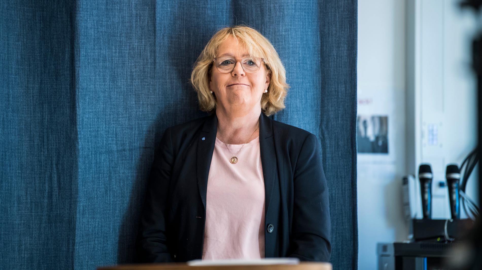 Stockholms finanslandstingsråd Irene Svenonius hårdlanserar Kry-appen.