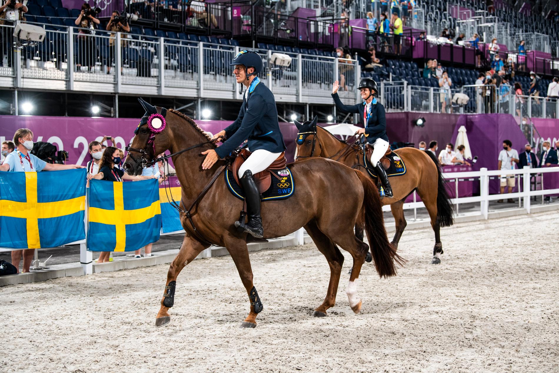 Det svenska hopplandslaget pratar om att tävla i Qatar och Saudiarabien. Arkivbild.