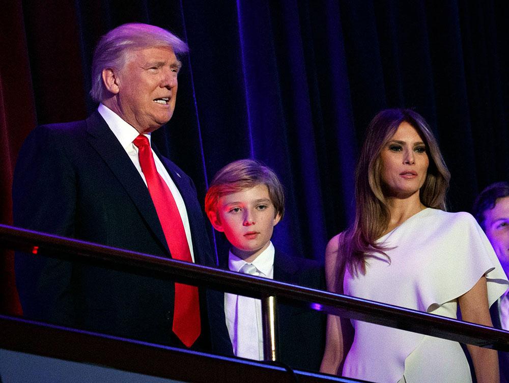 Barron Trump, den blivande presidentens 10-årige son, får växa upp i skuggan av pappas hot om kärnvapenupprustning.