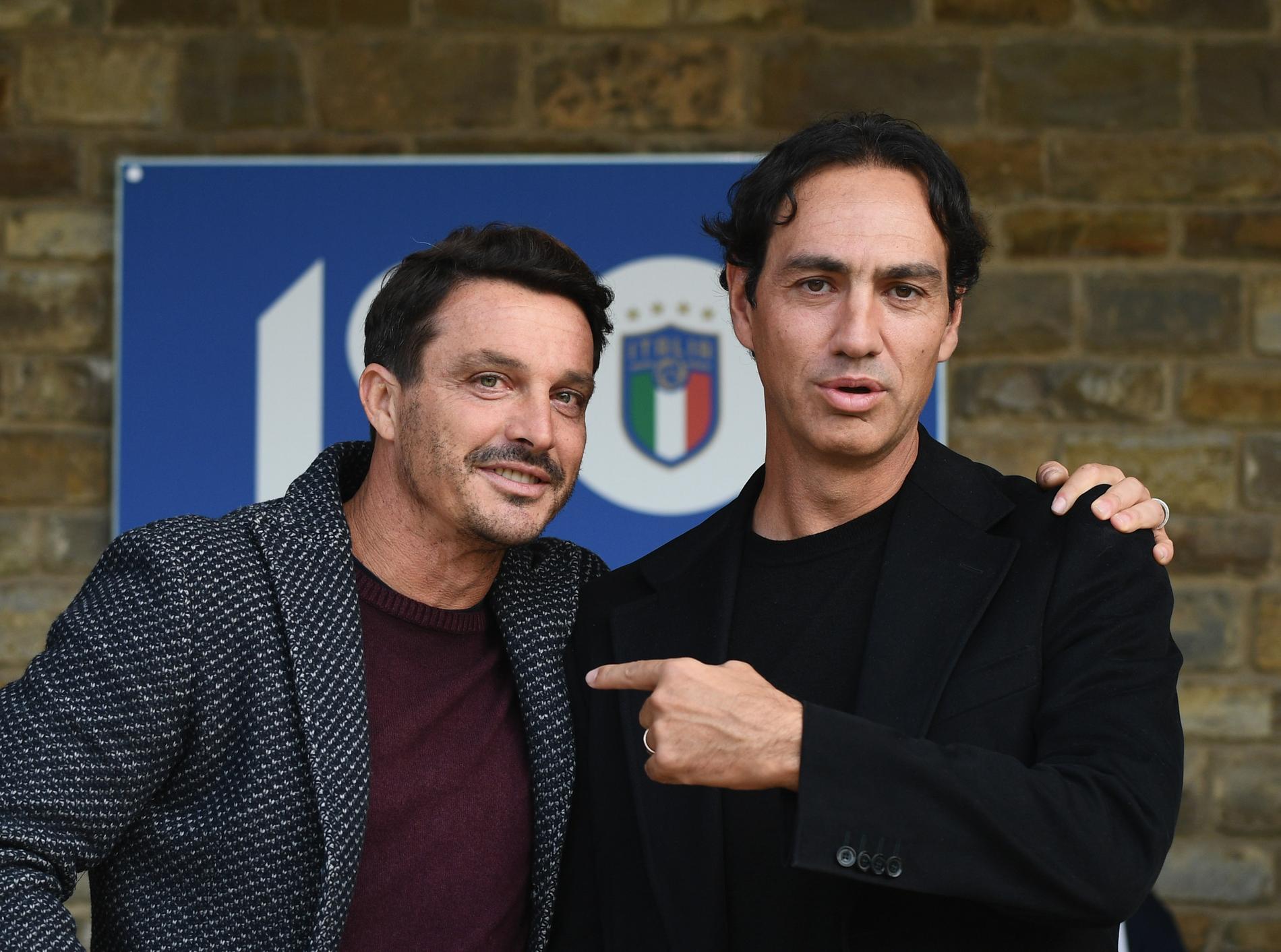 Alessandro Nesta, till höger, tränade Perugia förra säsongen.