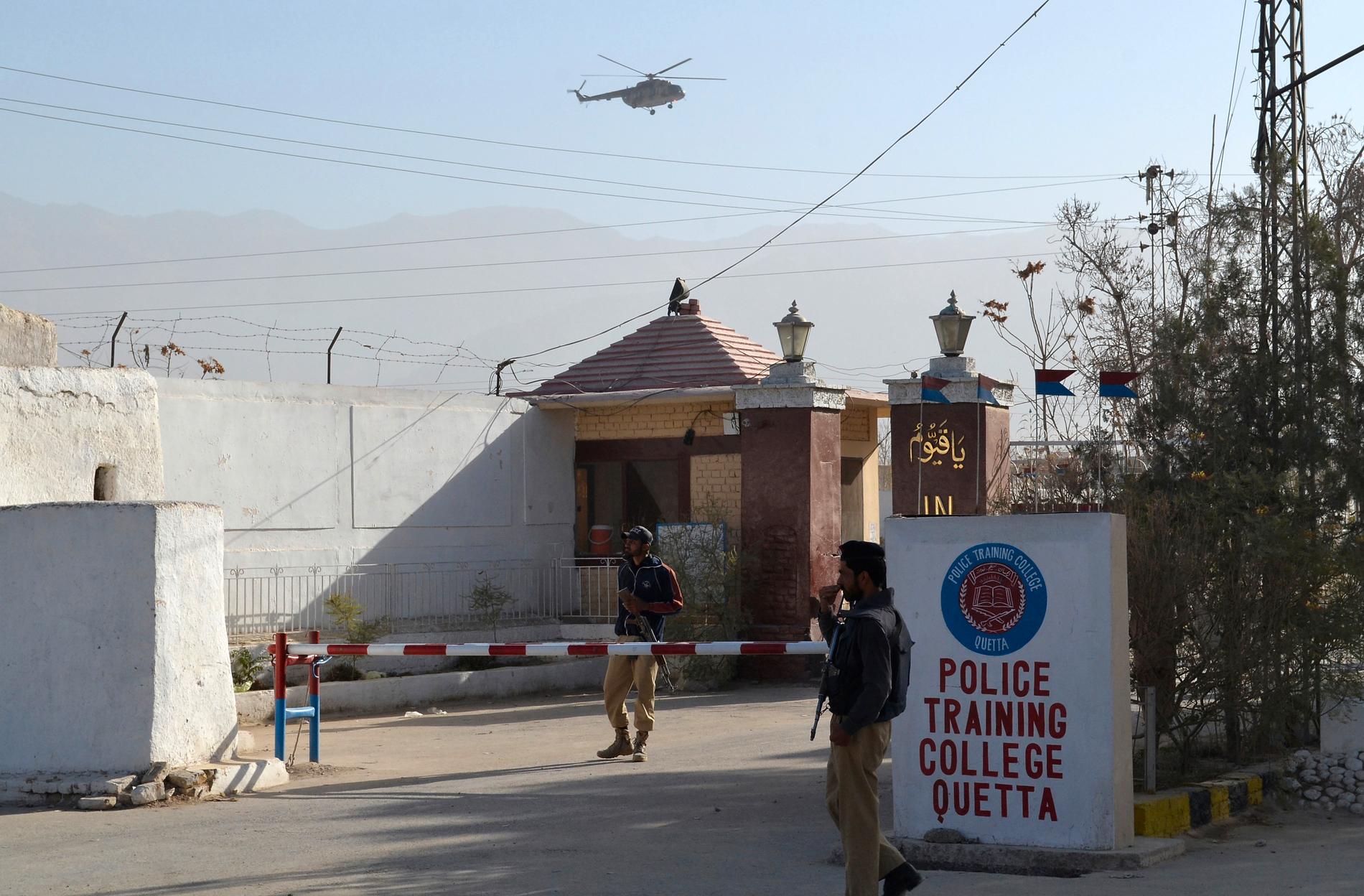 Extremistgruppen har bland annat tagit på sig dådet mot en polishögskola i Quetta i Pakistan i oktober 2016. Arkivbild.