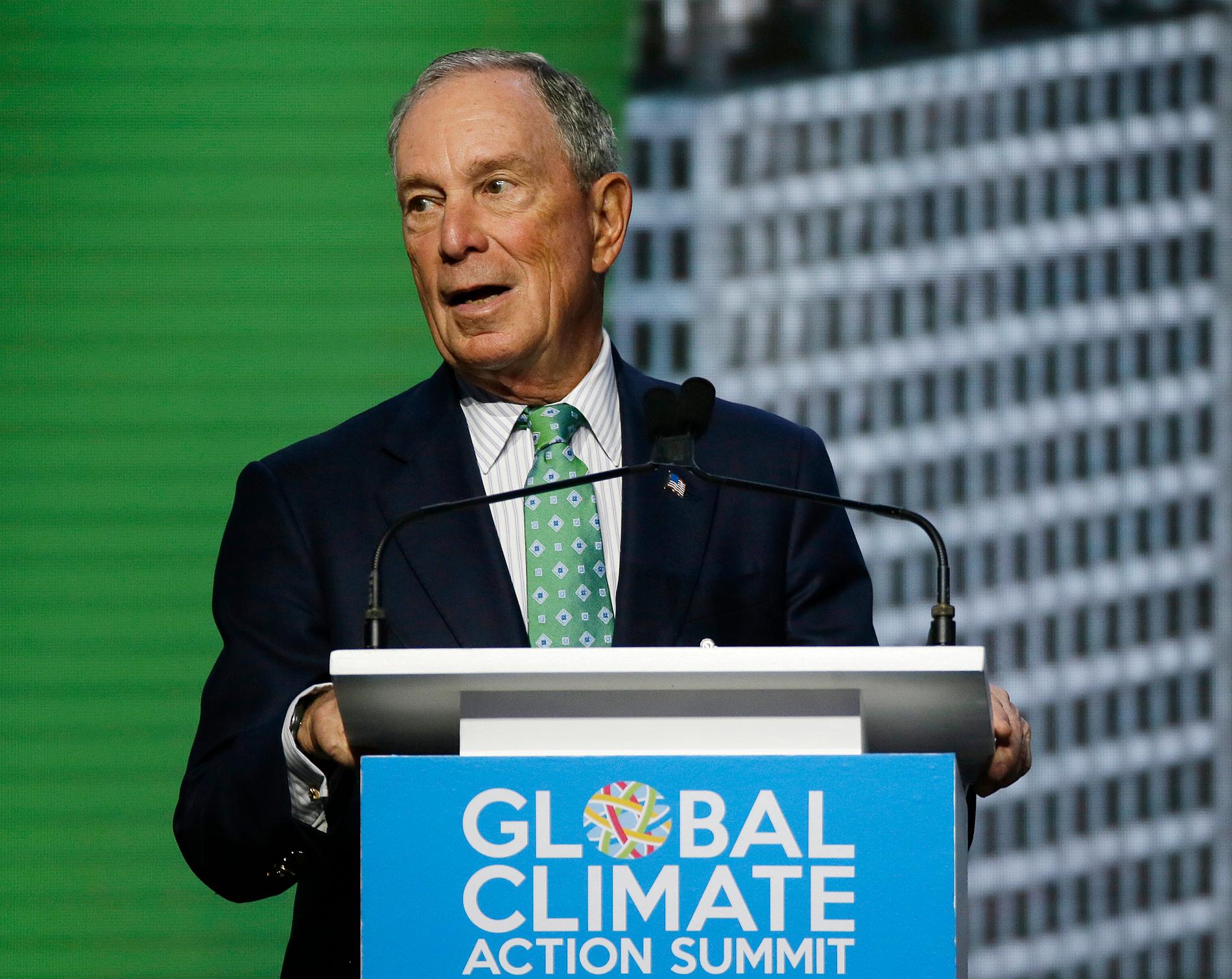 Staden New Yorks tidigare borgmästare Michael Bloomberg.