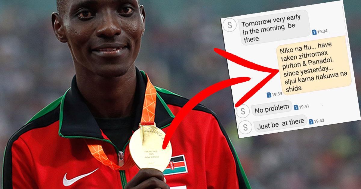 Kenyanske världsmästaren Asbel Kiprop ska ha blivit ”varnad” inför ett dopningstest. 