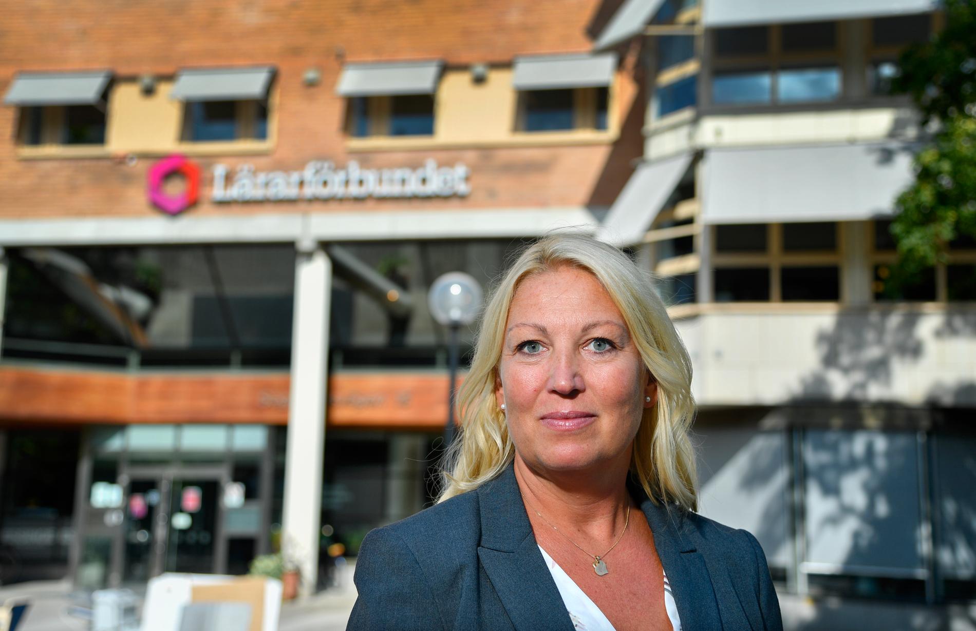 Johanna Jaara Åstrand, ordförande för Lärarförbundet, larmar om bristen på examinerade förskolelärare. Arkivbild.