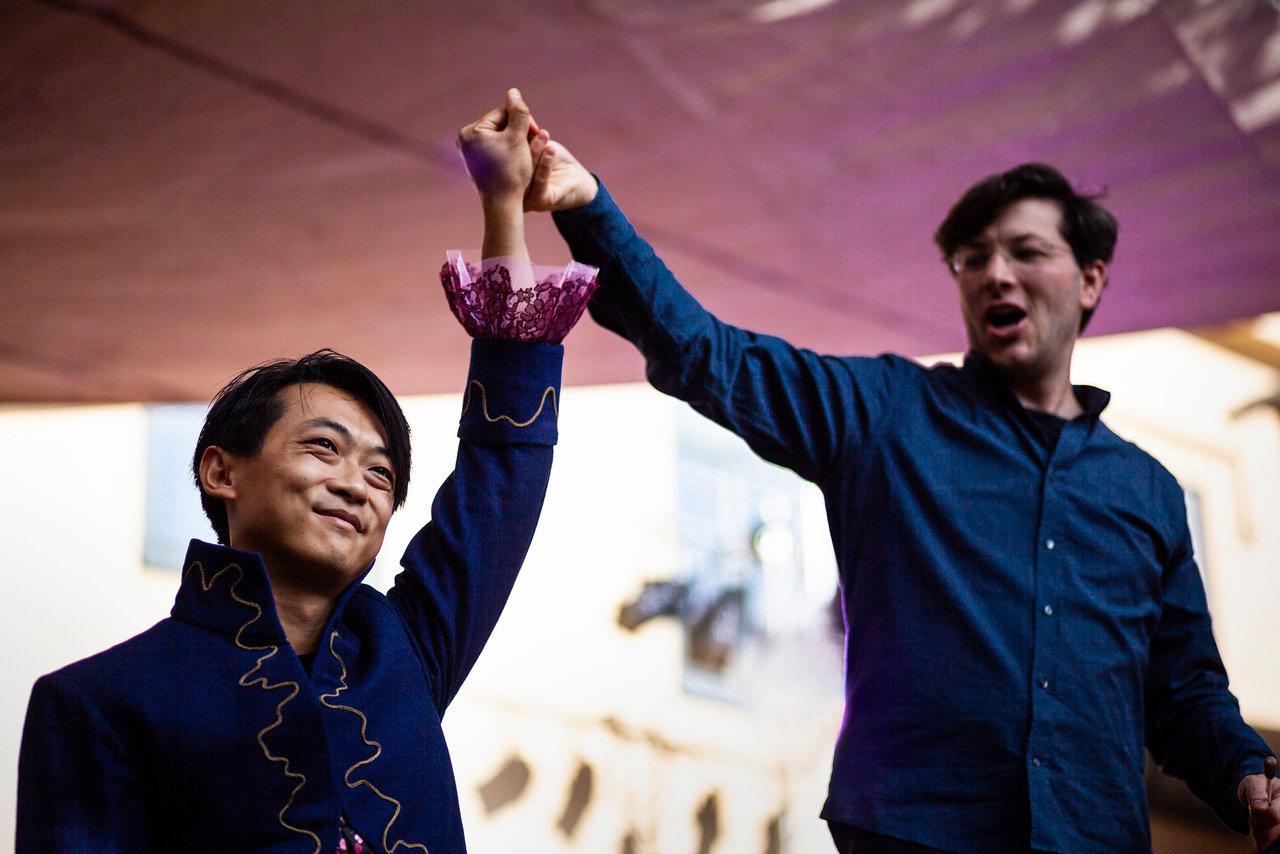 Pianisten David Huang och dirigenten Christian Karlsen är grundare och konstnärliga ledare för Gränslandet. Båda medverkar på årets festival. Pressbild.