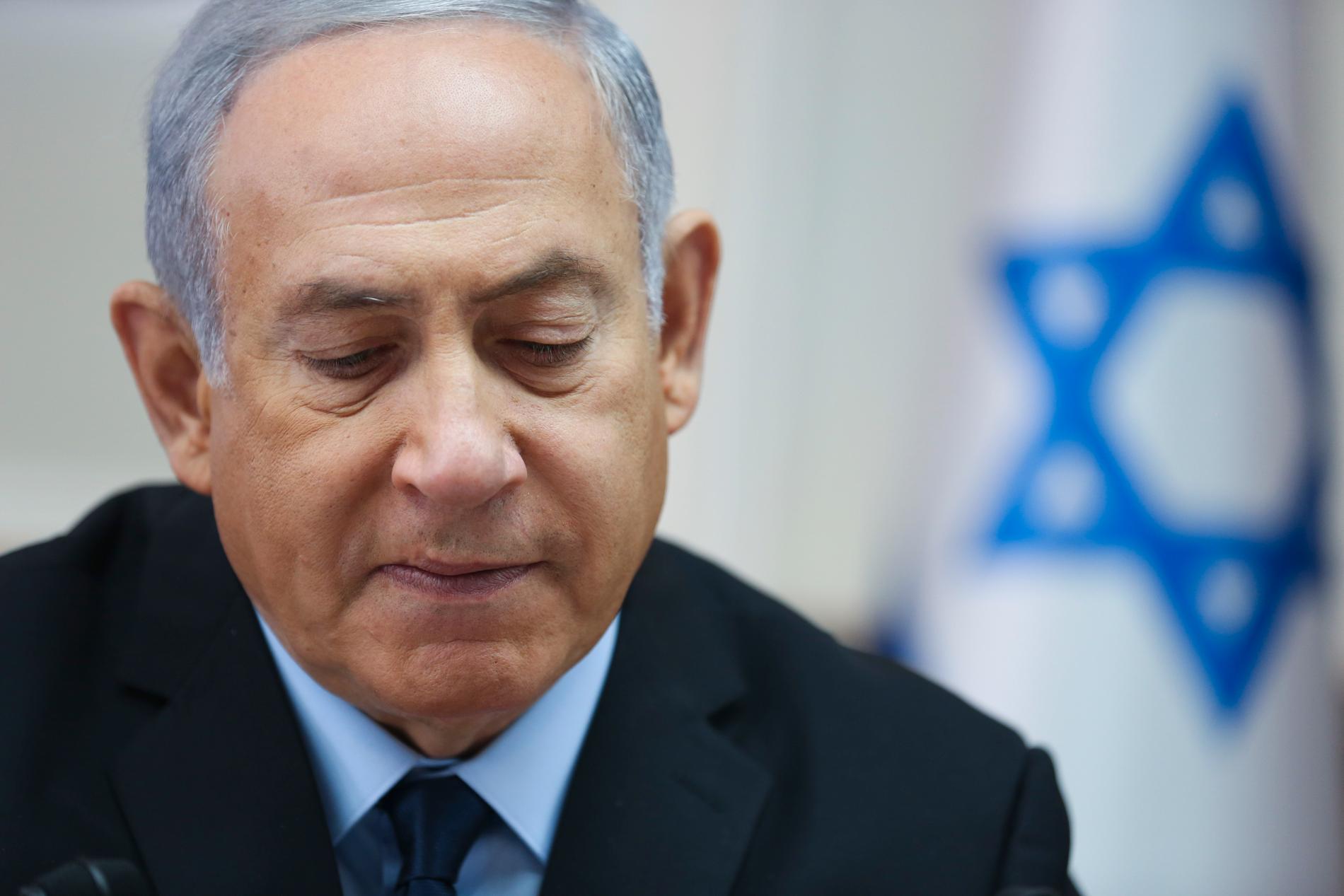 Benjamin Netanyahu har hörts som vittne i fallet. Arkivbild.