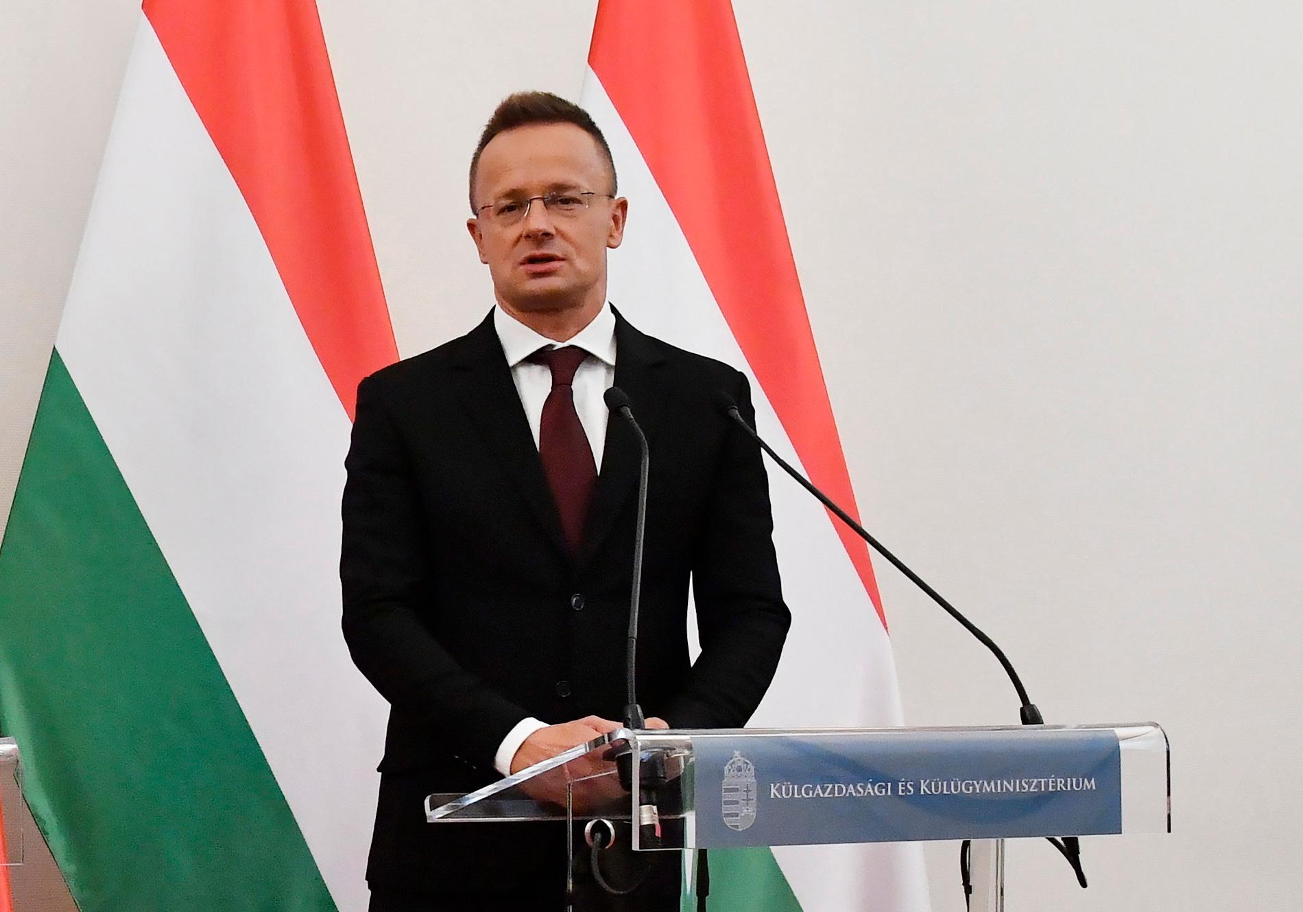 Ungerns utrikesminister Péter Szijjártó.
