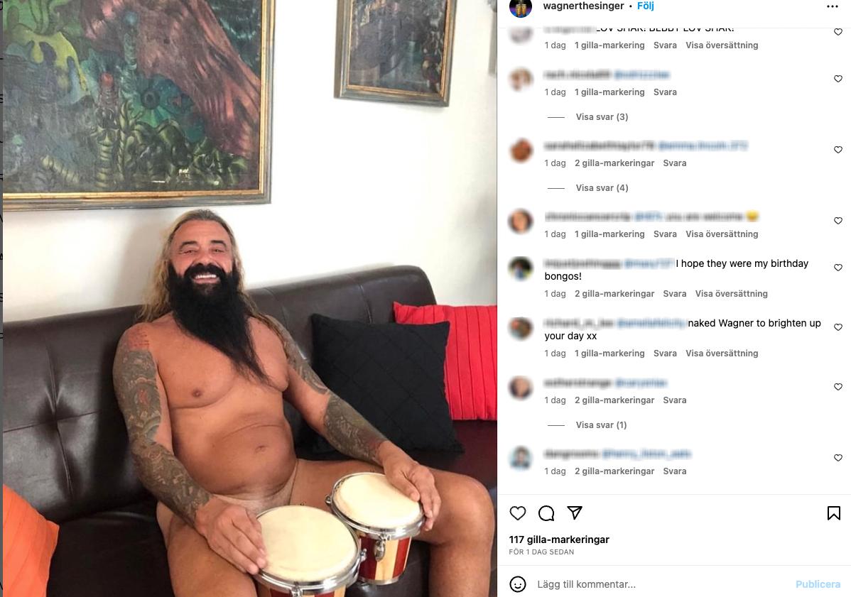 Wagner Fiuza-Carrilho inlägg på Instagram, som nu är borttaget. 