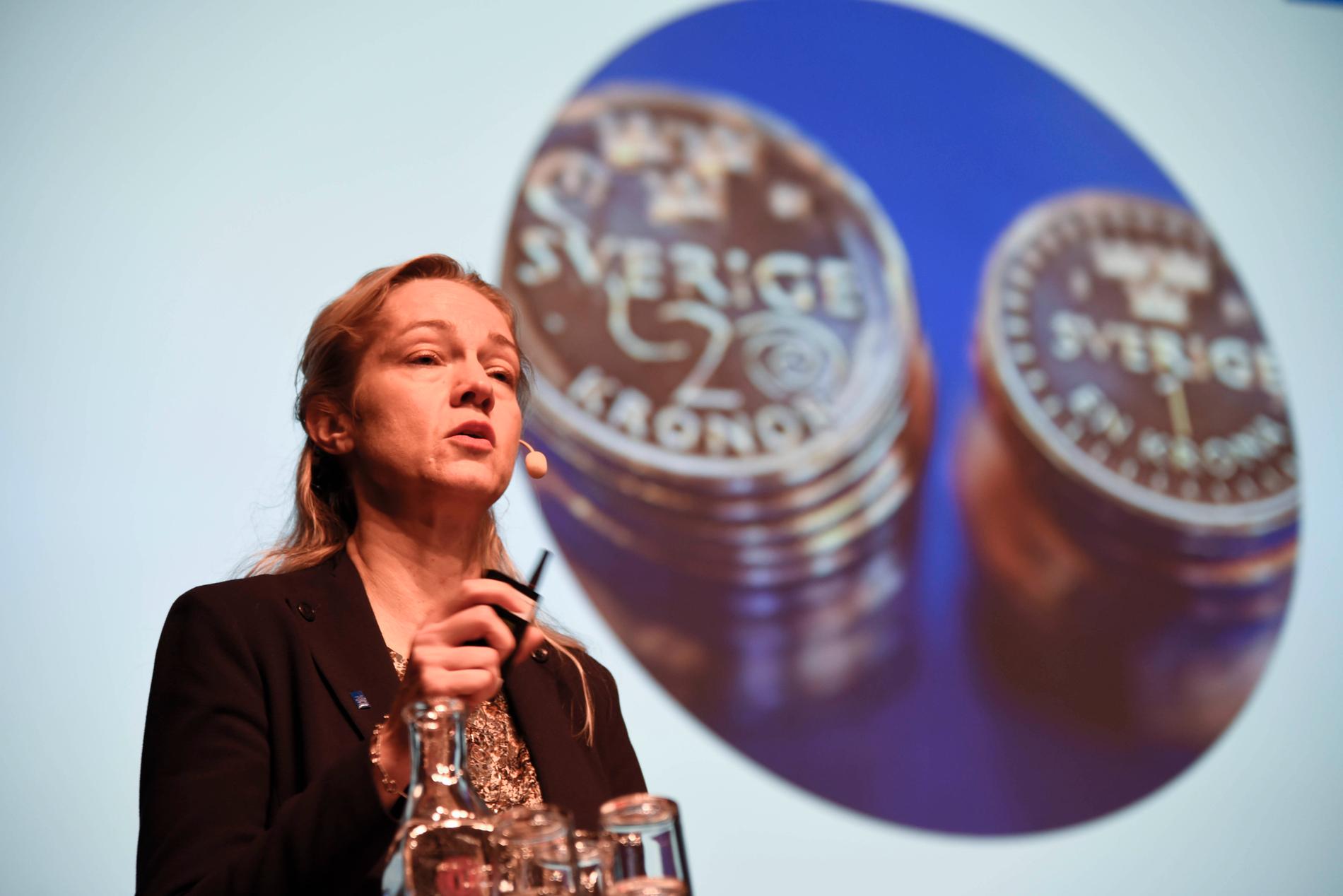 Cecilia Skingsley, vice riksbankschef, leder Riksbankens arbete kring en eventuell e-krona. Arkivbild.