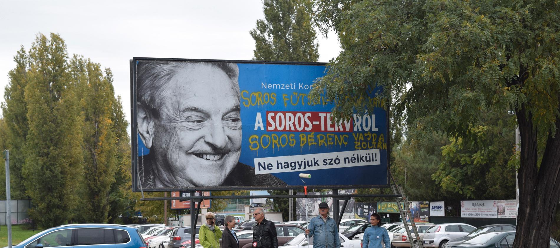 Ungerns regeringsparti Fidesz har återkommande affischkampanjer mot George Soros, en ungerskfödd finansman med judisk bakgrund. Kampanjerna har fått kritik för sin antisemitiska underton.