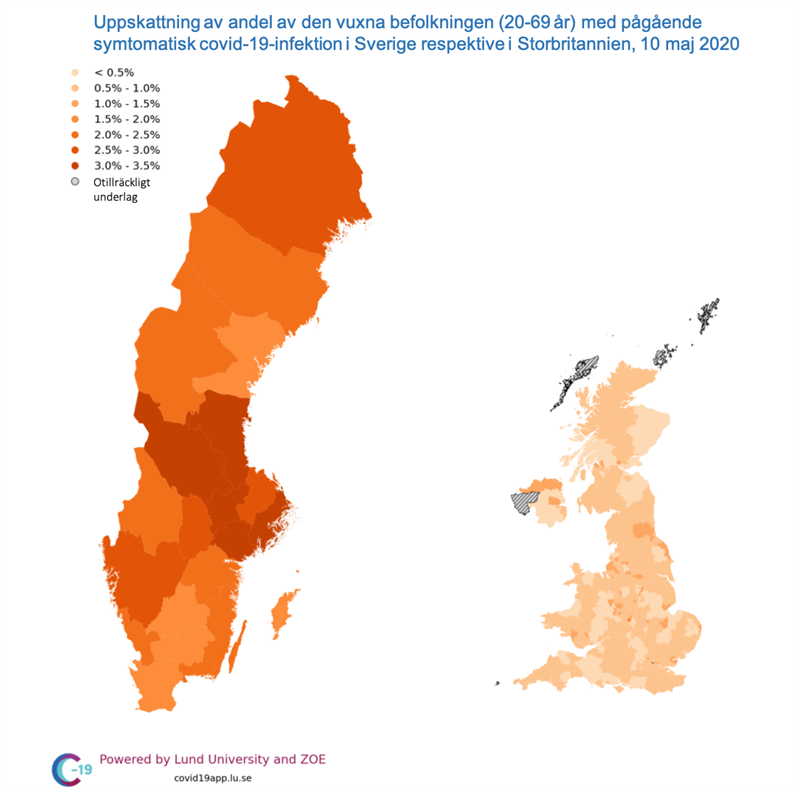 Kartan från Lunds universitet. 