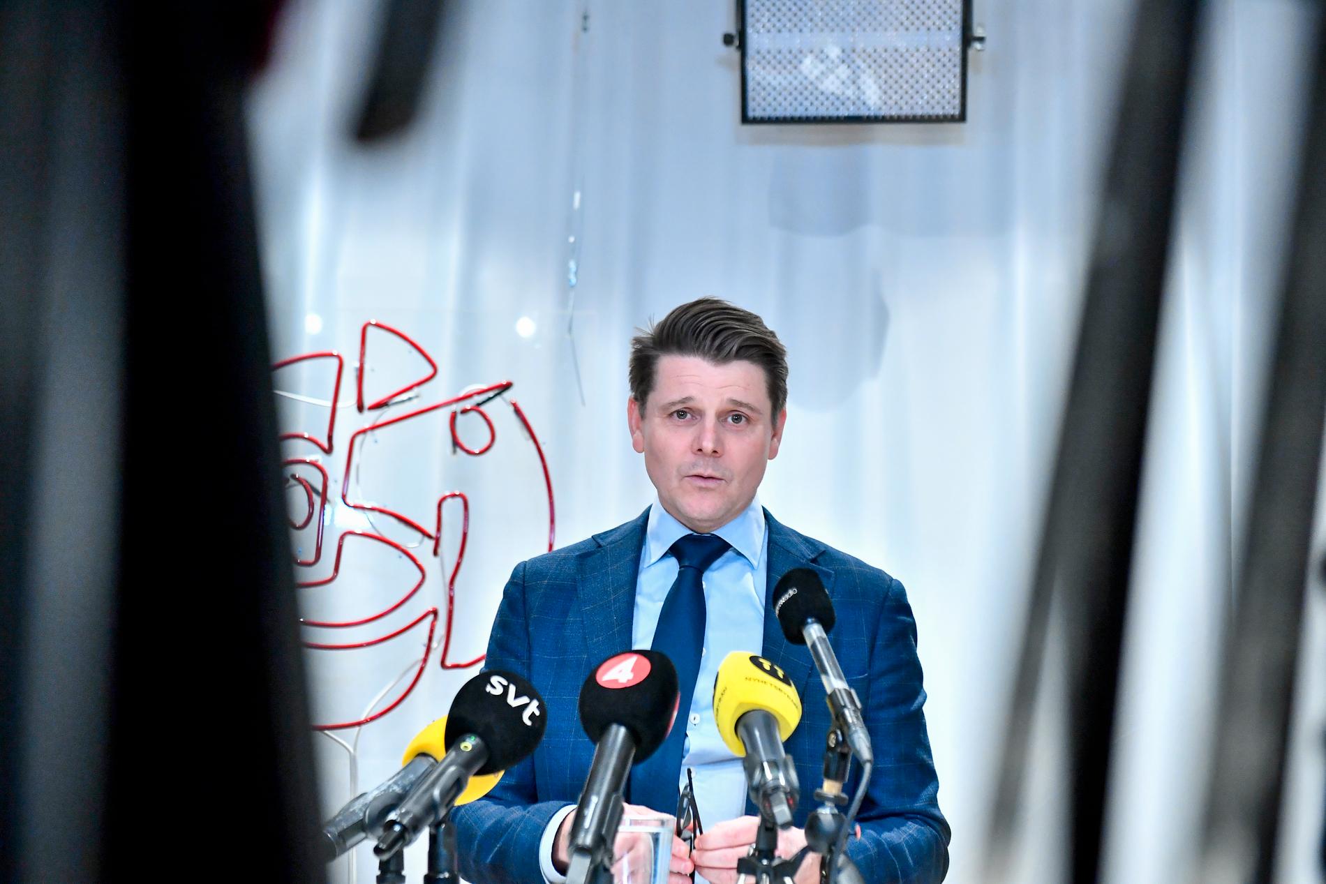 Socialdemokraternas Skåneordförande Niklas Karlsson.