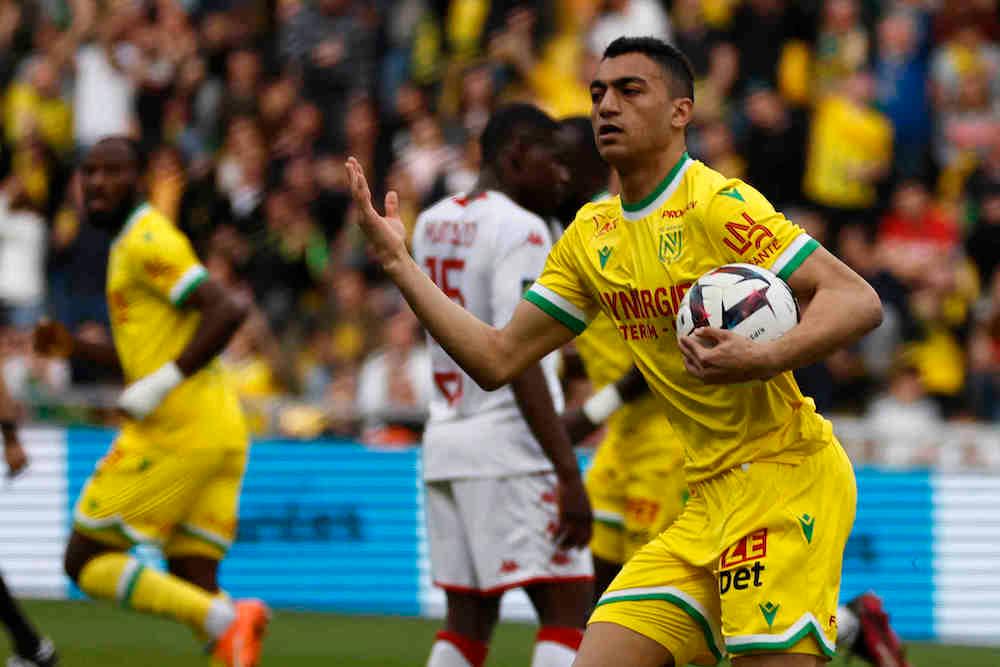 Mostafa Mohamed i Nantes i Ligue 1. Foto: AP