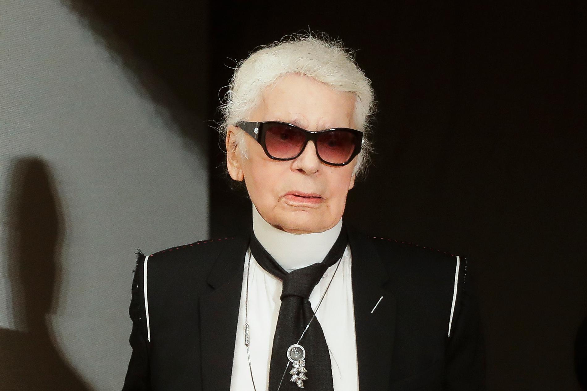 Karl Lagerfeld var en centralgestalt i modevärlden i årtionden. Arkivbild.
