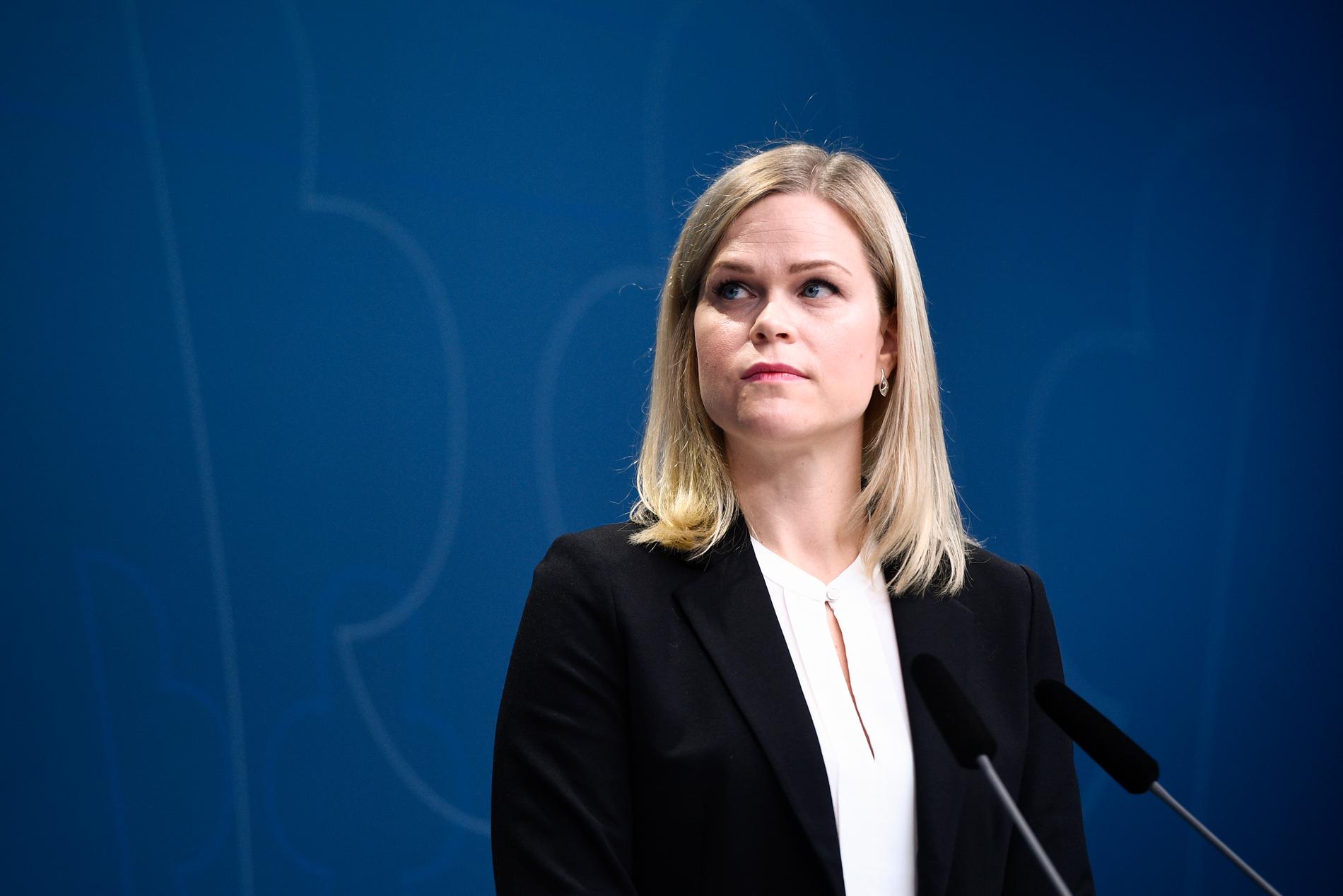 Paulina Brandberg (L), jämställdhetsminister och biträdande arbetsmarknadsminister. Arkivbild.