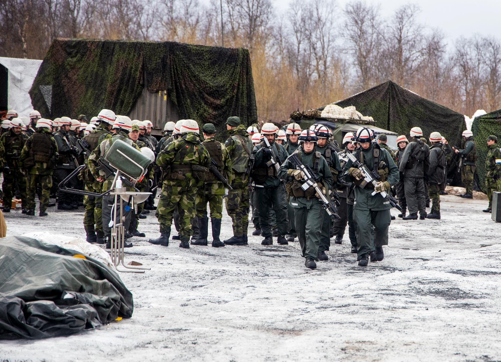 Brigaden består av värnpliktiga, kontraktsanställda soldater samt yrkes- och reservofficerare. Tillsammans med en norsk brigad ska de strida mot andra länder i övningen. 
