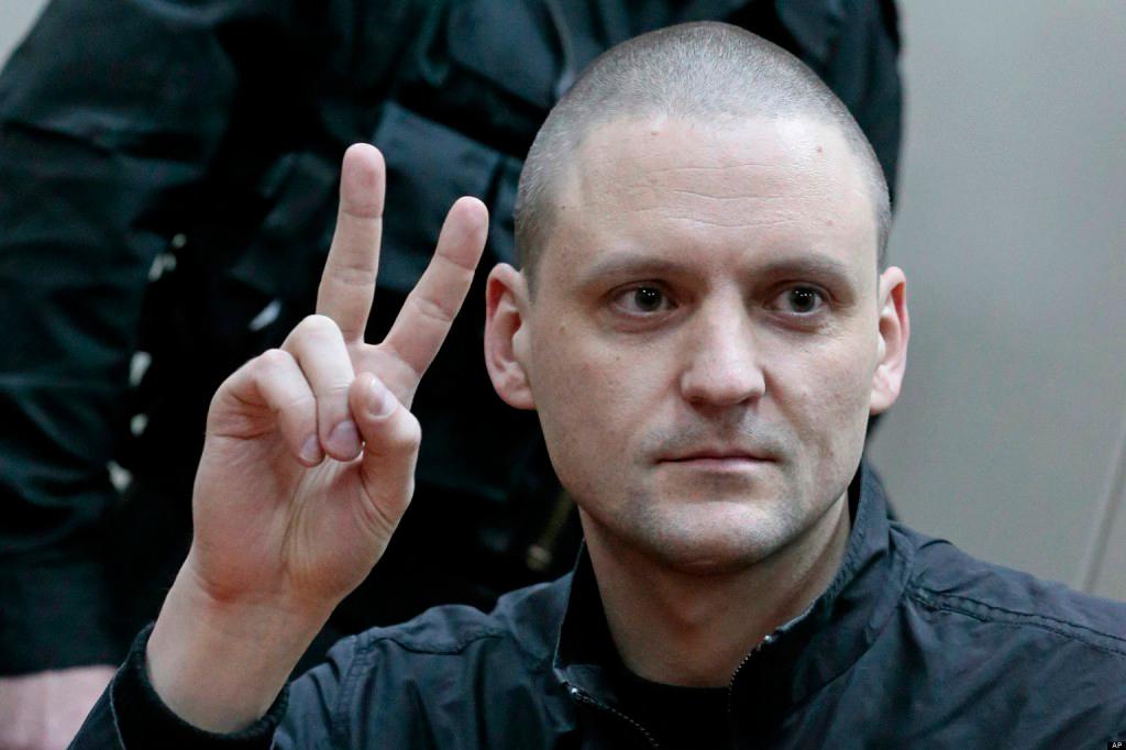 Hjälte? Sergej Udaltsov har varit delaktig i flera protester mot Vladimir Putin. I juli dömdes han till till 4,5 års fängelse.