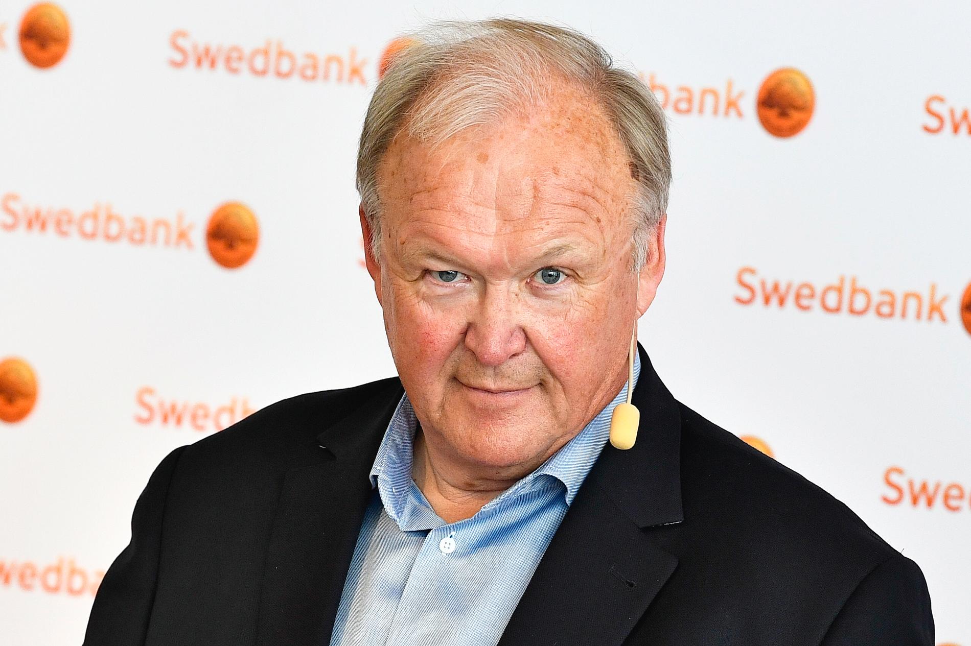 Göran Persson, socialdemokratisk statsminister 1996–2006 och ordförande i storbanken Swedbanks styrelse sedan i juni, är kritisk mot den rödgröna regeringens planer på en bankskatt. Arkivbild