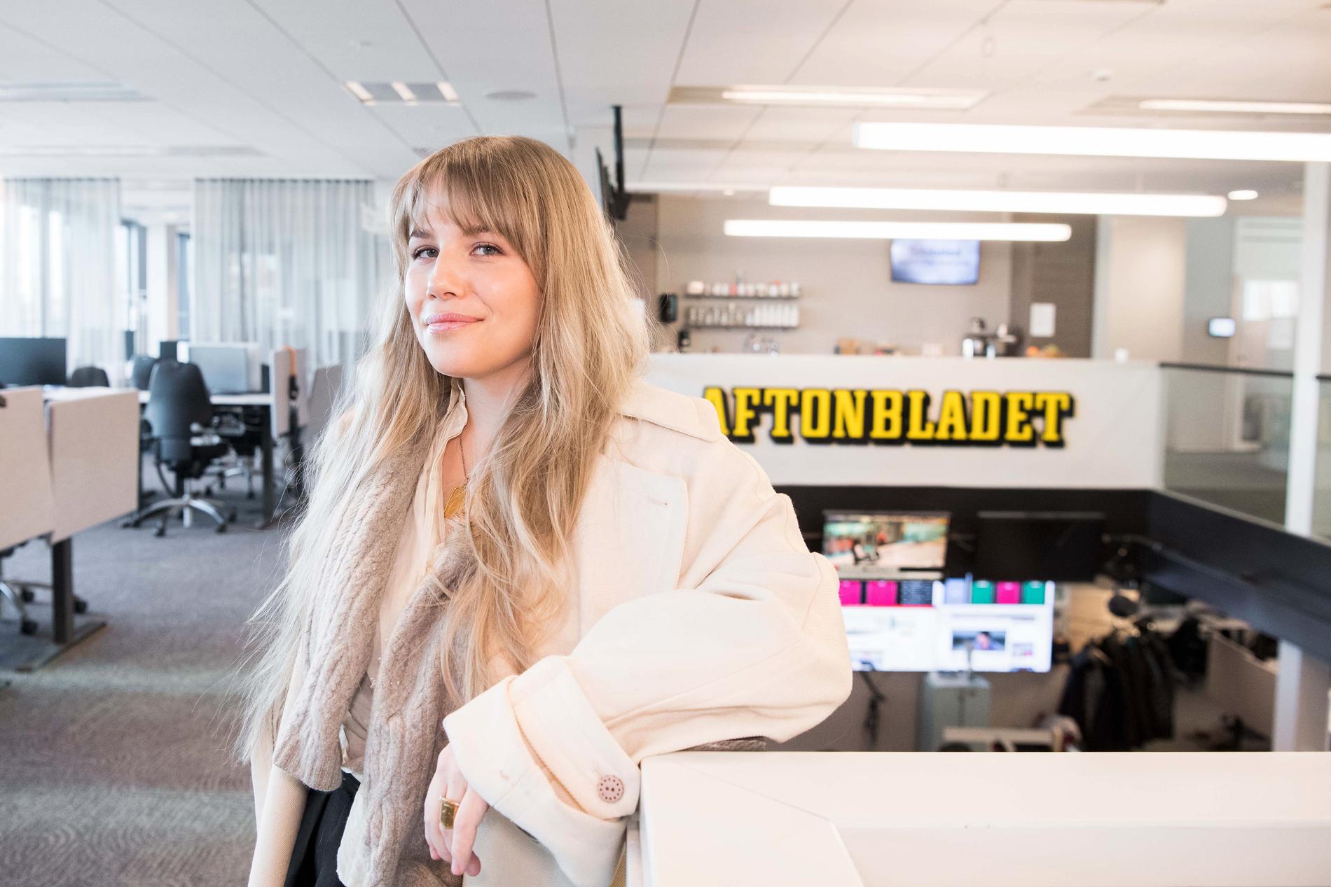 Anna Björklund, poddare och kulturskribent, som är ny kolumnist på Aftonbladet.