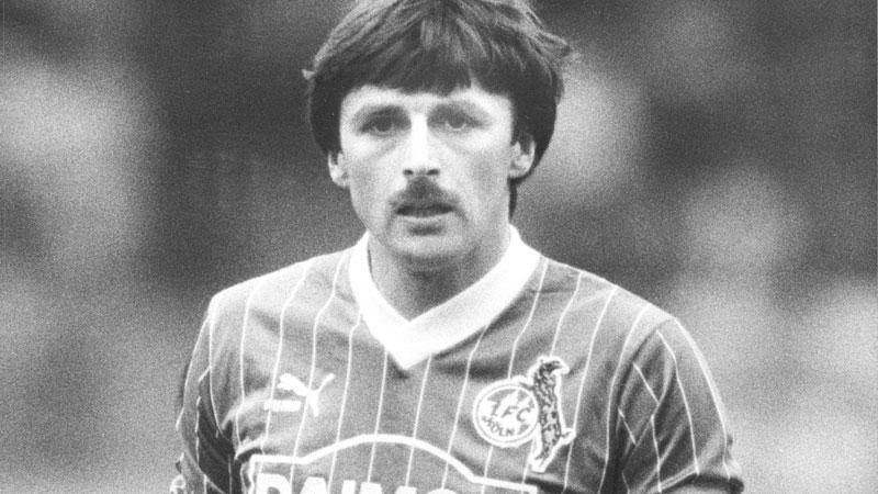 Klaus Allofs som spelare i FC Köln 1986.