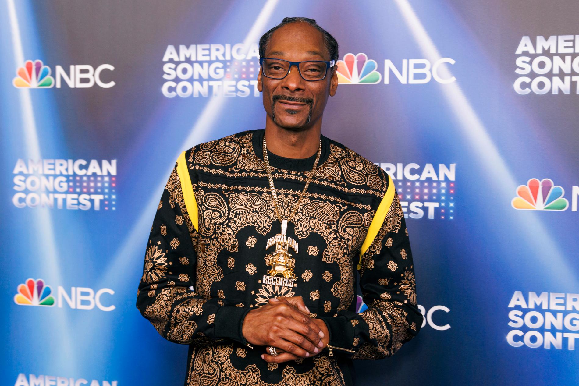 Snoop Dogg var tillsammans med Kelly Clarkson, programledare för American Song Contest. Arkivbild.