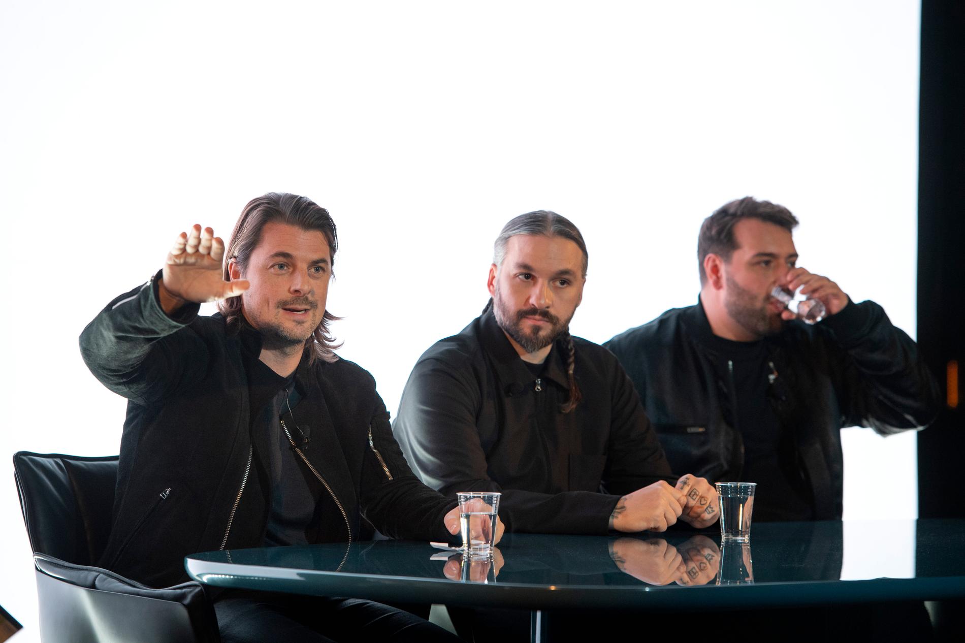 Axwell, Steve Angello och Sebastian Ingrosso i Swedish House Mafia. Arkivbild.