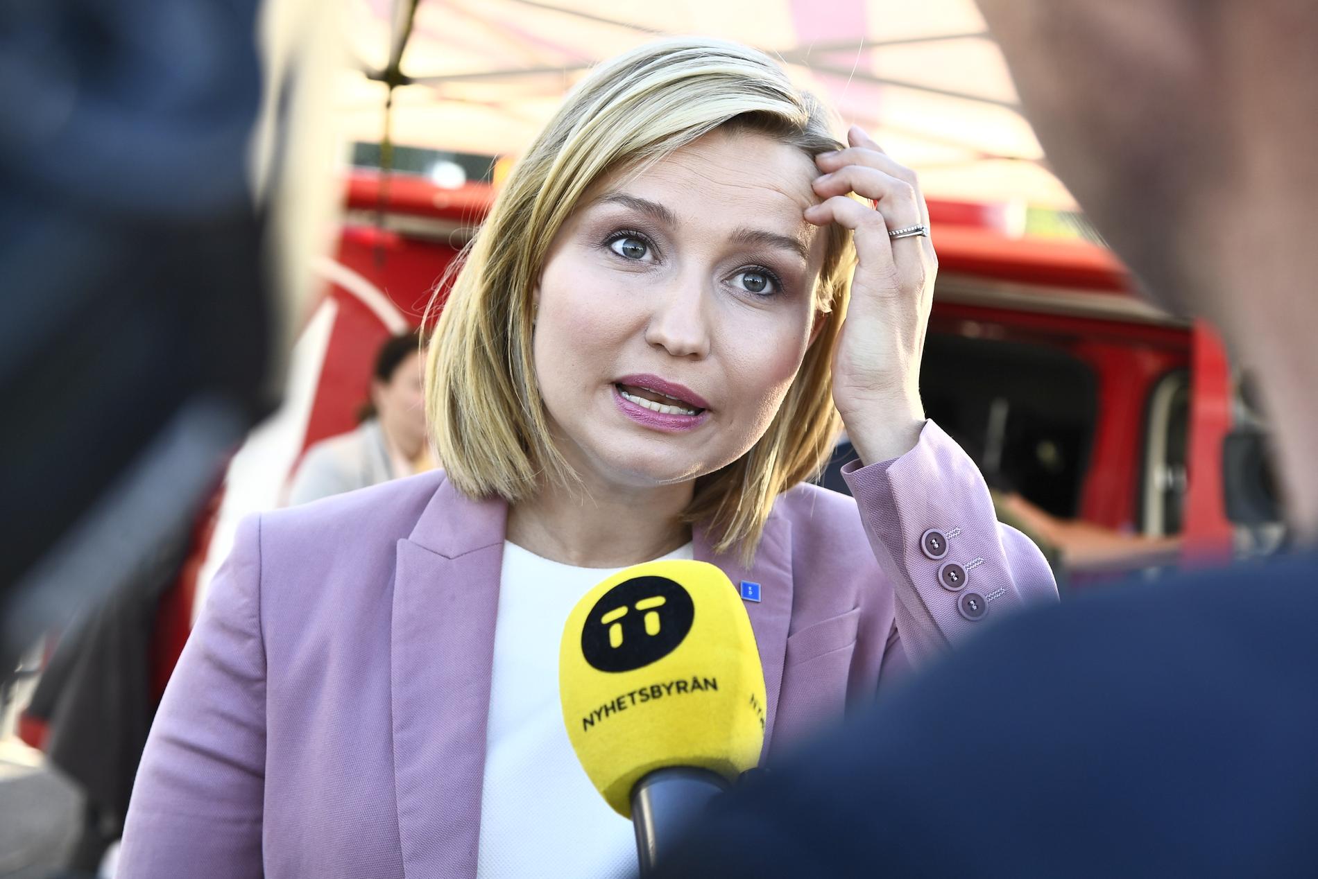 Ebba Busch Thor, partiledare för Kristdemokraterna. Arkivbild.