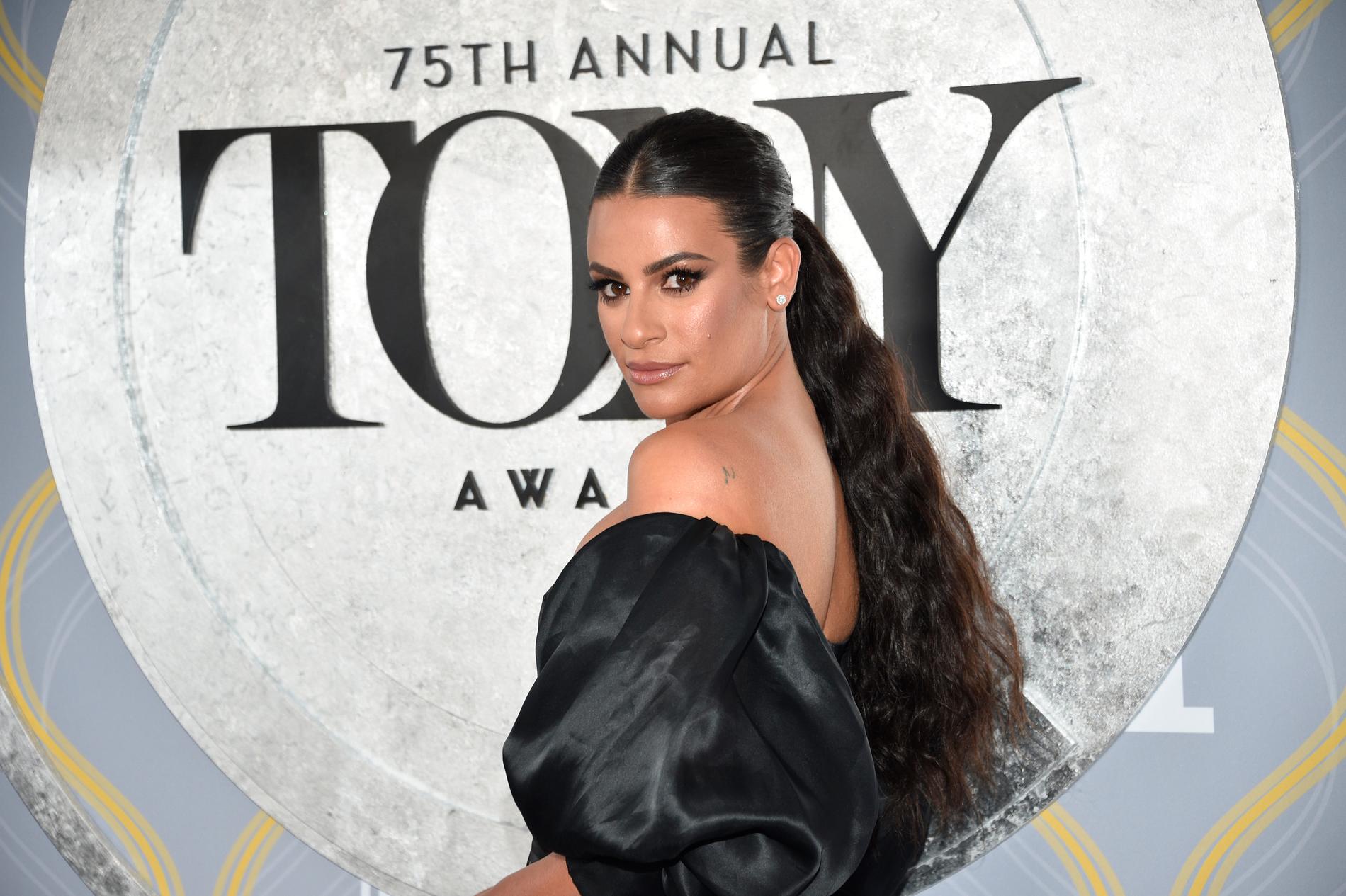 Lea Michele på Tony Awards, juni 2022, New York. 