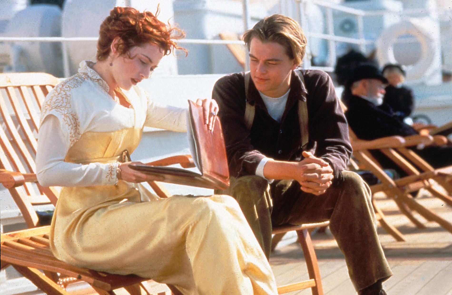 I ”Titanic” spelar Kate och Leonardo kärleksparet Rose och Jack.