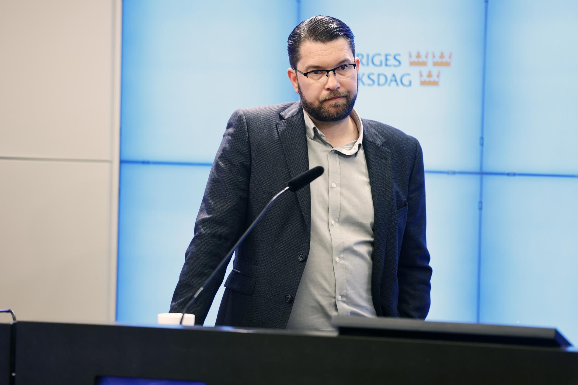 Jimmie Åkesson, Sverigedemokraternas partiledare.