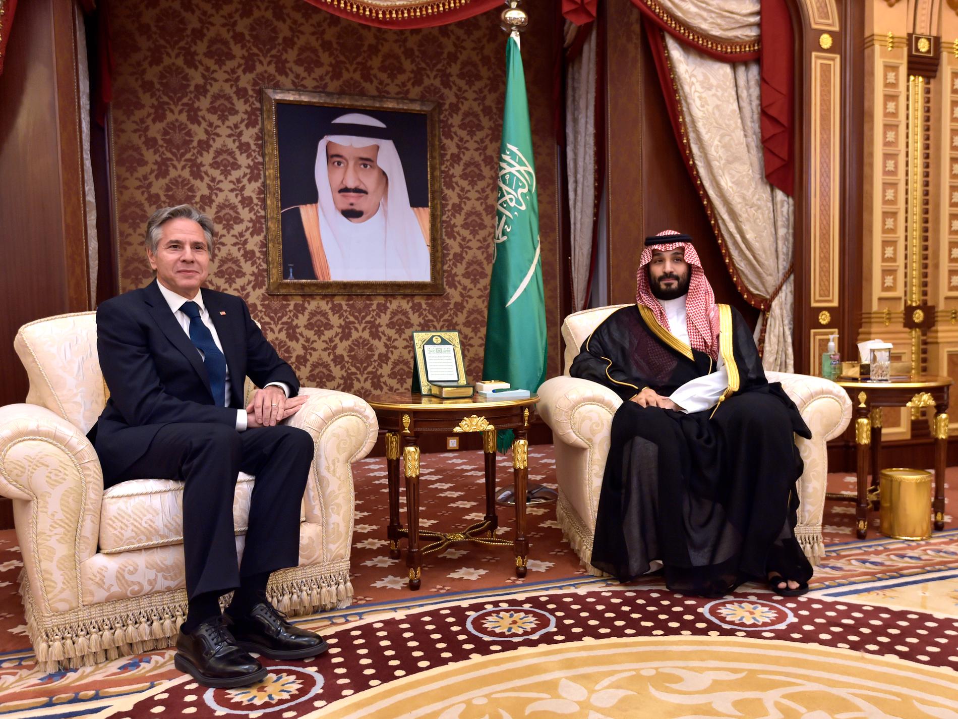 Blinken träffade saudisk kronprins