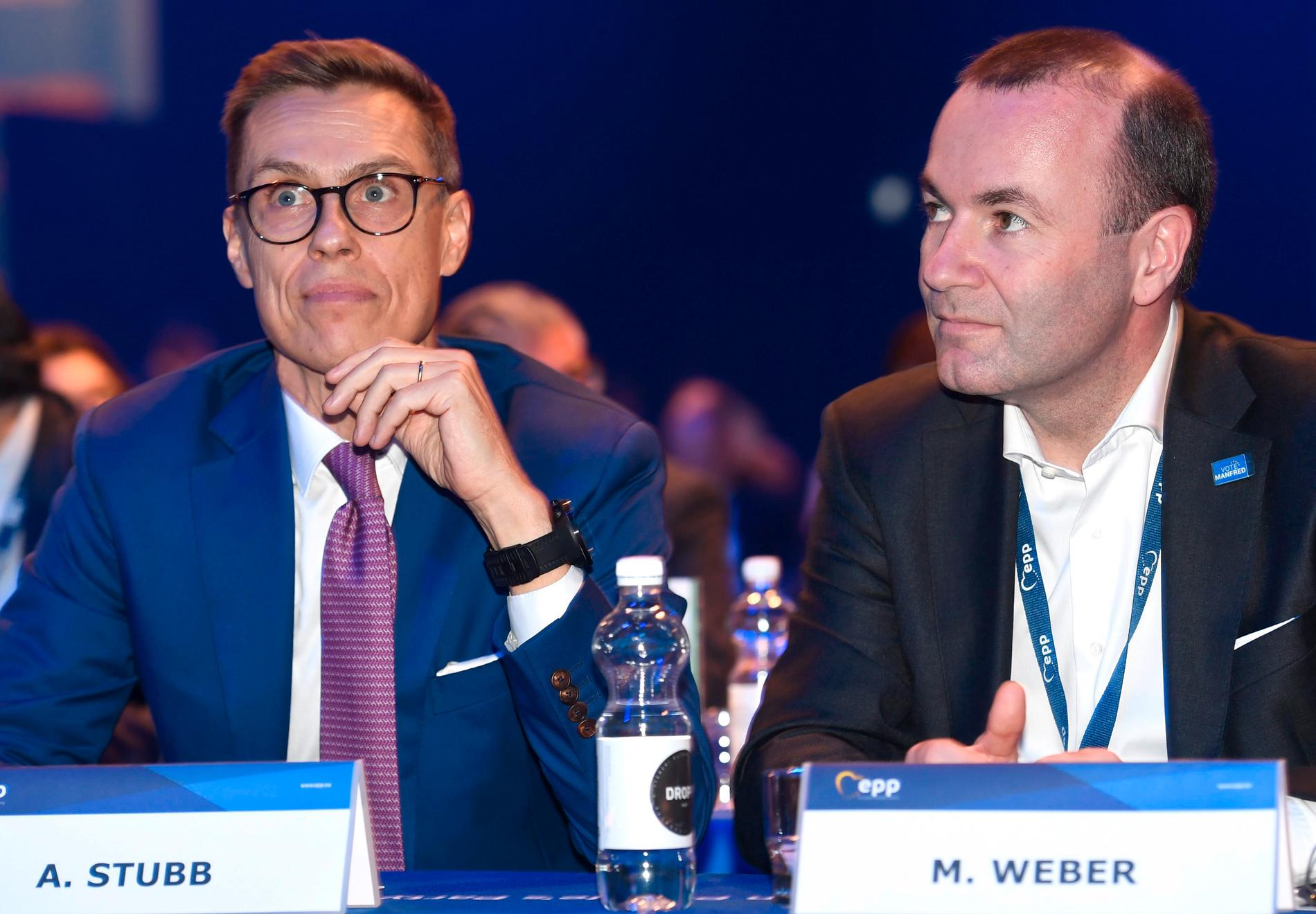 Alexander Stubb och Manfred Weber gör upp om vem som ska bli Europahögerns toppkandidat i EU-valet i vår.