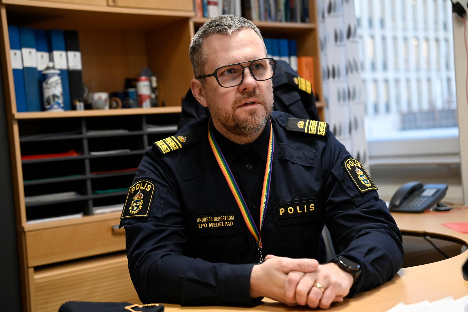 Andreas Bergström, chef lokalpolisområde Medelpad.