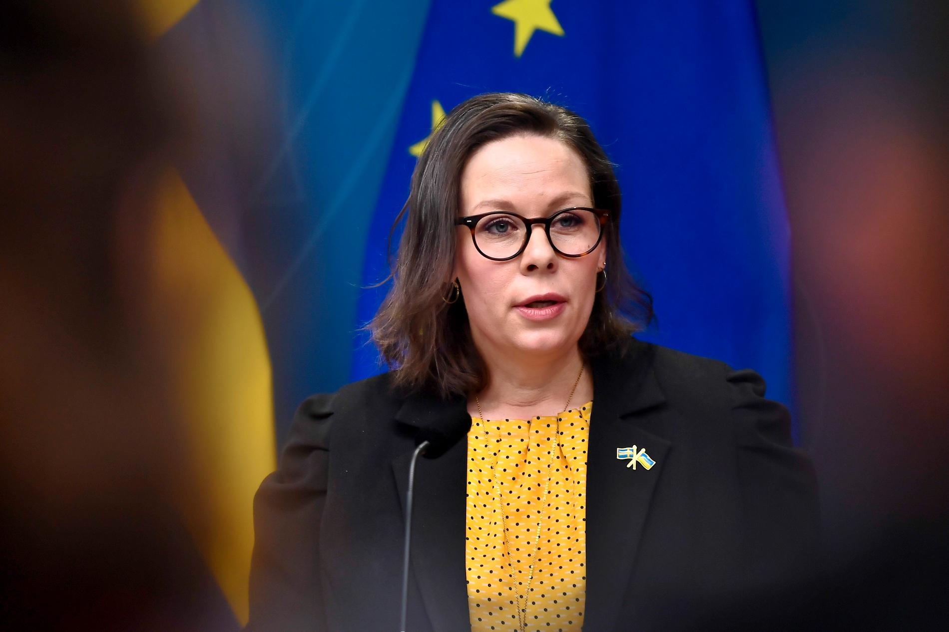 Migrationsminister Maria Malmer Stenergard (M).