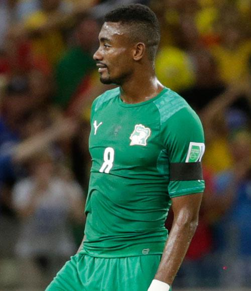 Salomon Kalou i fotbolls-VM, där han representerade Elfenbenskusten, i somras.