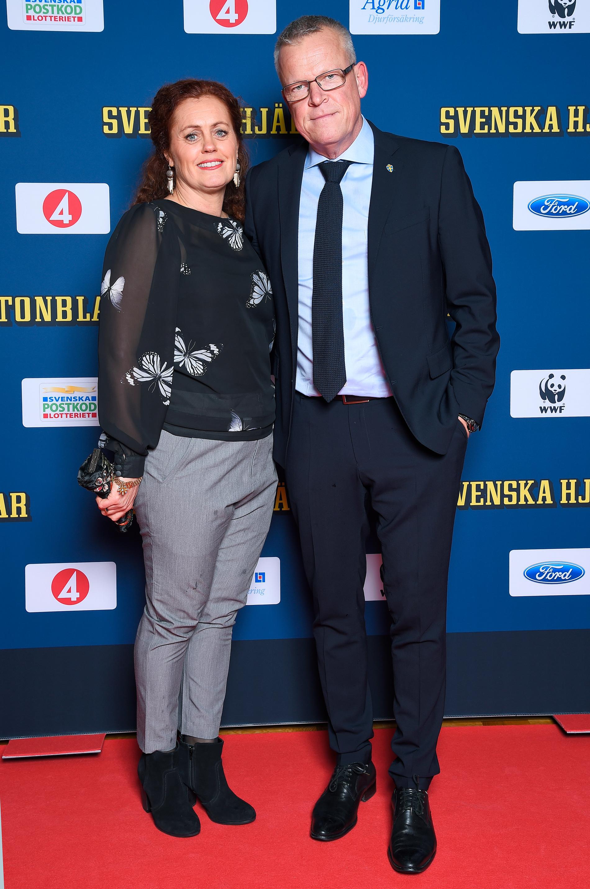 Janne Andersson tillsammans med fru Ulrika Andersson.