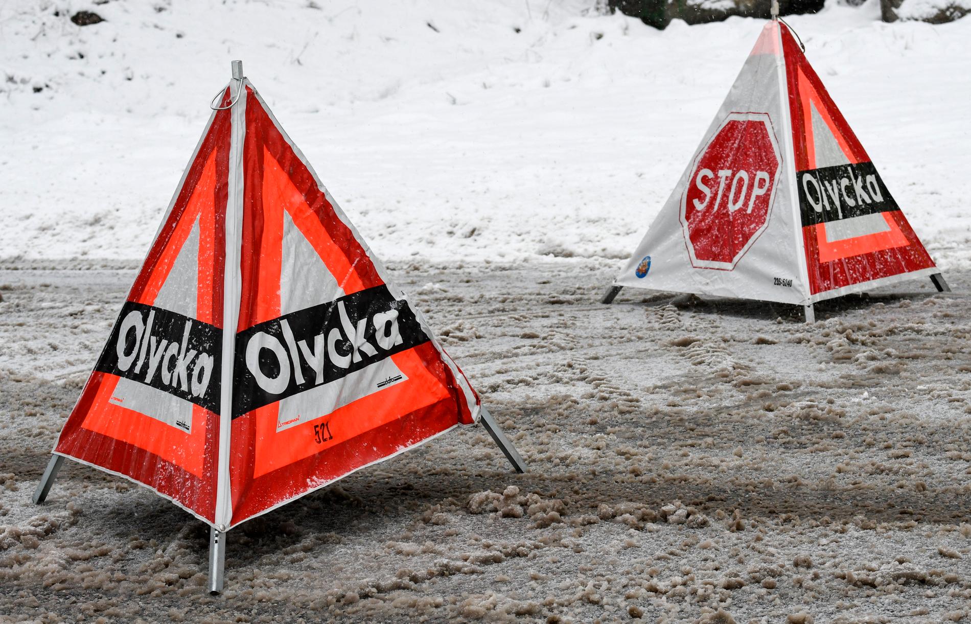 Trafikverket varnar för ishalka i stora delar av norra Sverige. Arkivbild.