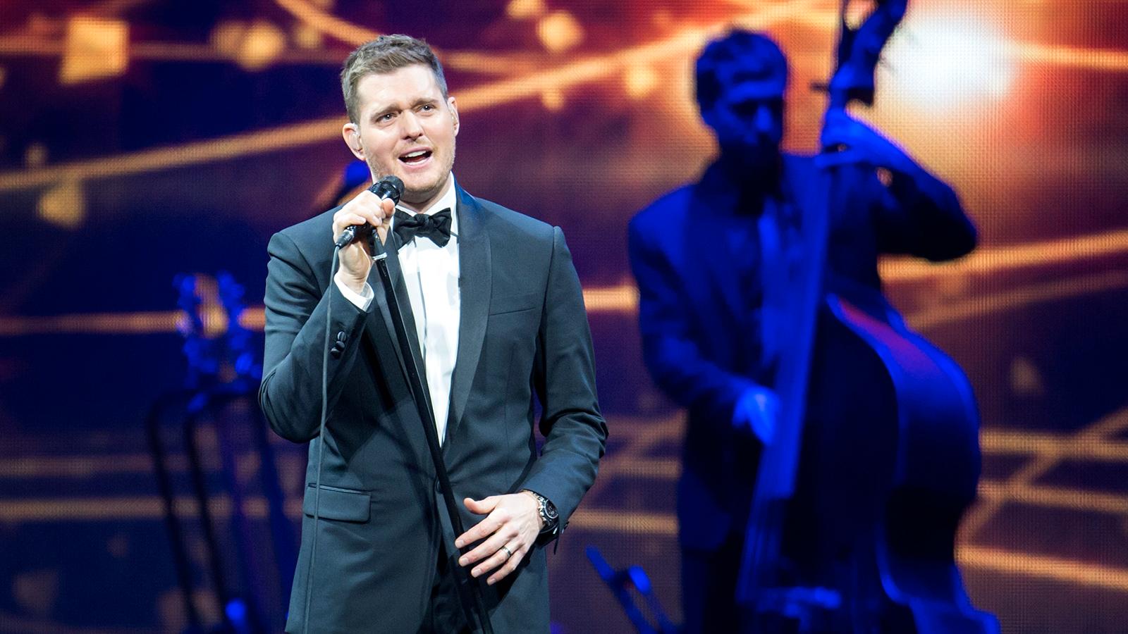 Michael Bublé på scen 2014.